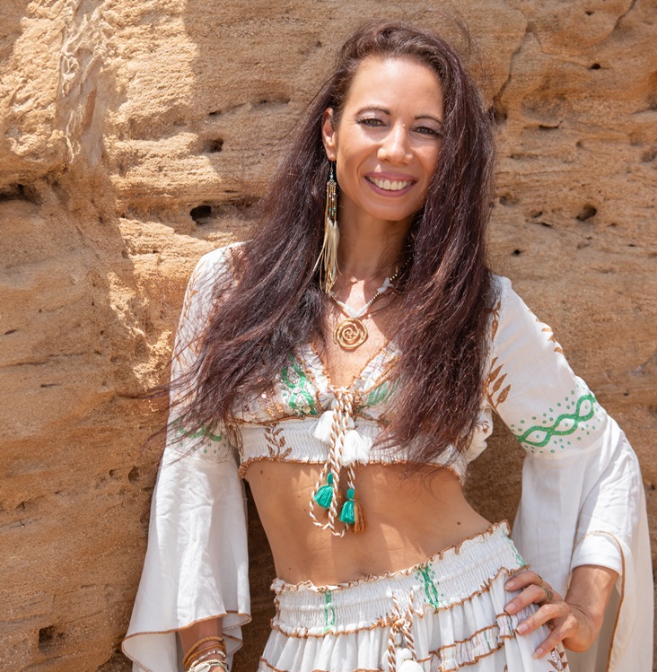 Portrait of Meliana Solara, founder of Sacred Sensuality and feminine embodiment coach